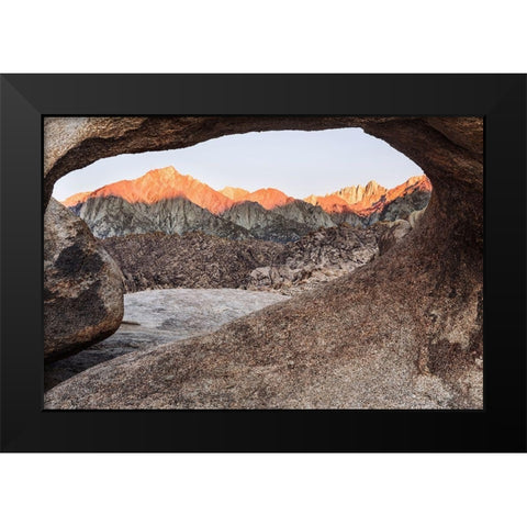 Mosaic Arch-California Black Modern Wood Framed Art Print by Ford, John