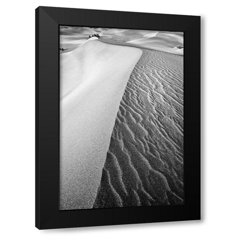 Dune Abstract-Death Valley Black Modern Wood Framed Art Print with Double Matting by Ford, John