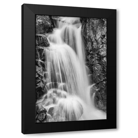 Wildcat Falls-Yosemite Black Modern Wood Framed Art Print with Double Matting by Ford, John