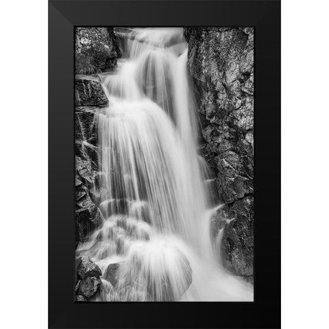 Wildcat Falls-Yosemite Black Modern Wood Framed Art Print by Ford, John