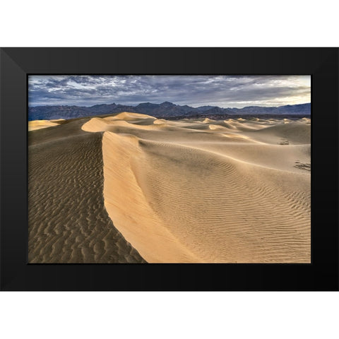 Mesquite Dunes-Death Valley National Park-California Black Modern Wood Framed Art Print by Ford, John
