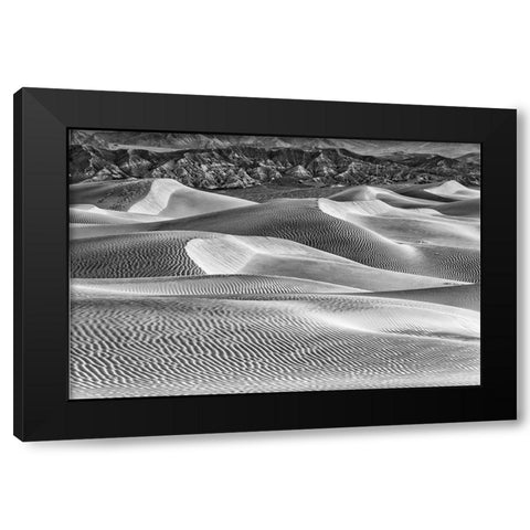 Mesquite Dunes-Death Valley National Park-California Black Modern Wood Framed Art Print with Double Matting by Ford, John
