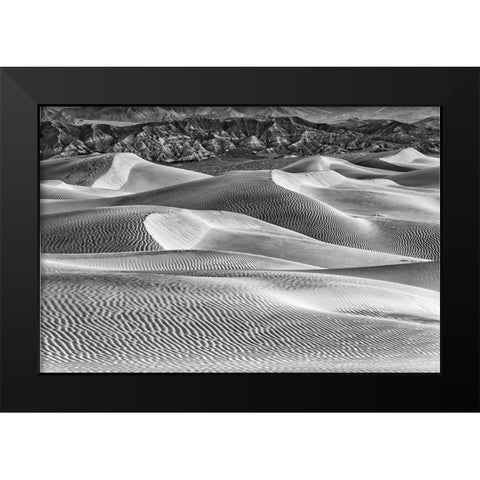 Mesquite Dunes-Death Valley National Park-California Black Modern Wood Framed Art Print by Ford, John