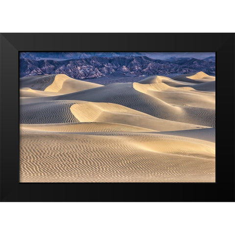 Mesquite Dunes-Death Valley National Park-California Black Modern Wood Framed Art Print by Ford, John