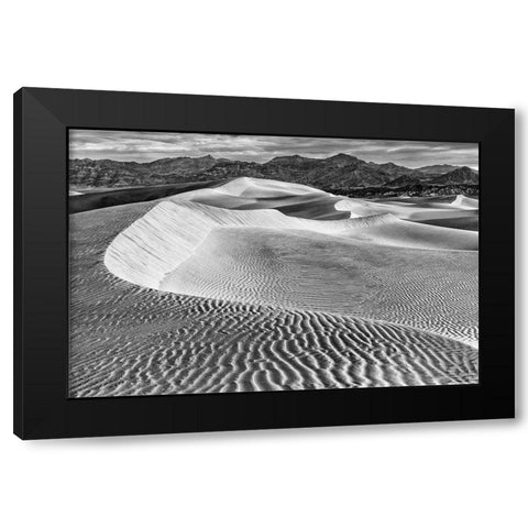 Mesquite Dunes-Death Valley National Park-California Black Modern Wood Framed Art Print with Double Matting by Ford, John