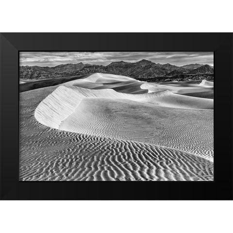 Mesquite Dunes-Death Valley National Park-California Black Modern Wood Framed Art Print by Ford, John