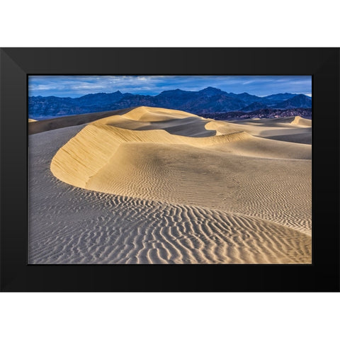 Mesquite Dunes-Death Valley National Park-California Black Modern Wood Framed Art Print by Ford, John