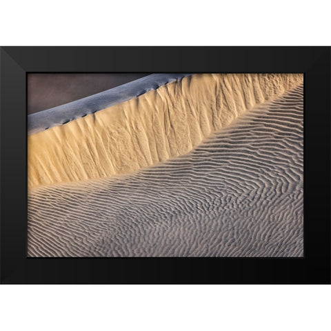 Mesquite Dunes-Death Valley National Park-California Black Modern Wood Framed Art Print by Ford, John
