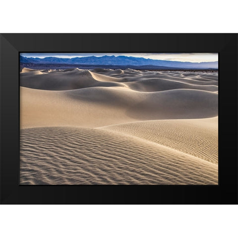 Mesquite Dunes-Death Valley National Park-California Black Modern Wood Framed Art Print by Ford, John