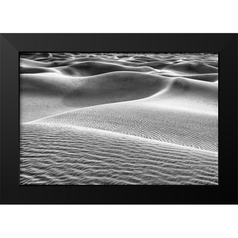 Mesquite Dunes-Death Valley National Park-California Black Modern Wood Framed Art Print by Ford, John