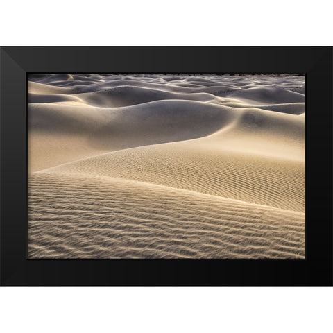 Mesquite Dunes-Death Valley National Park-California Black Modern Wood Framed Art Print by Ford, John