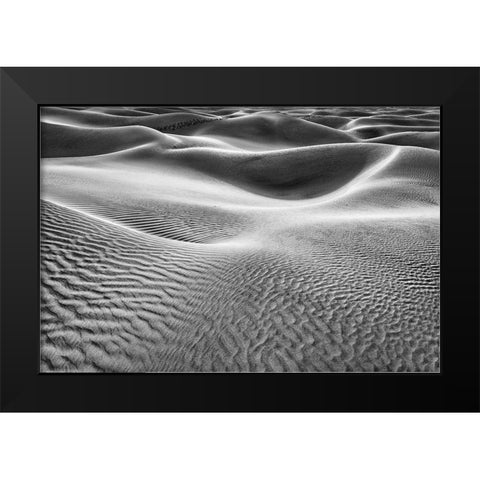 Mesquite Dunes-Death Valley National Park-California Black Modern Wood Framed Art Print by Ford, John
