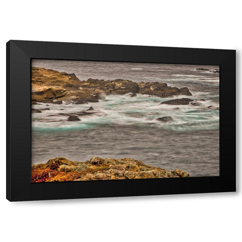 Point Lobos-Carmel-California Black Modern Wood Framed Art Print with Double Matting by Ford, John
