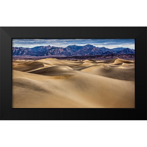 Mesquite Dunes-Death Valley National Park-California Black Modern Wood Framed Art Print by Ford, John