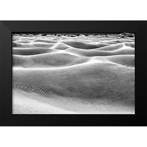 Mesquite Dunes-Death Valley National Park-California Black Modern Wood Framed Art Print by Ford, John