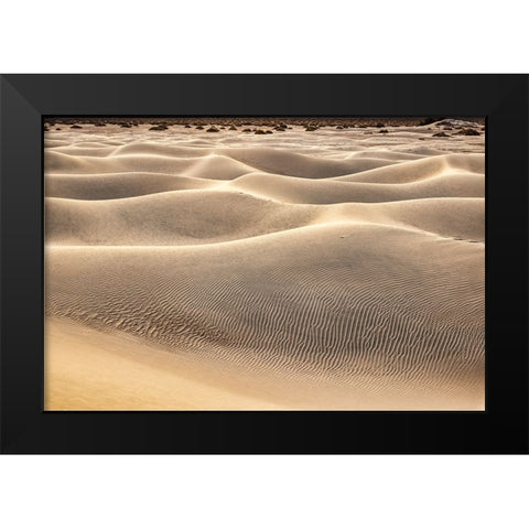 Mesquite Dunes-Death Valley National Park-California Black Modern Wood Framed Art Print by Ford, John