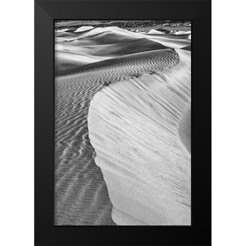Mesquite Dunes-Death Valley National Park-California Black Modern Wood Framed Art Print by Ford, John