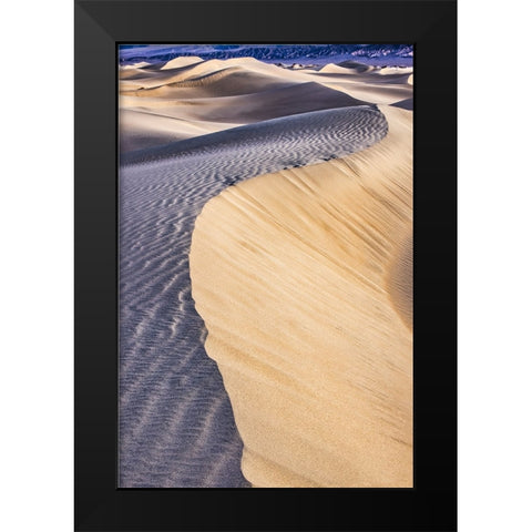 Mesquite Dunes-Death Valley National Park-California Black Modern Wood Framed Art Print by Ford, John