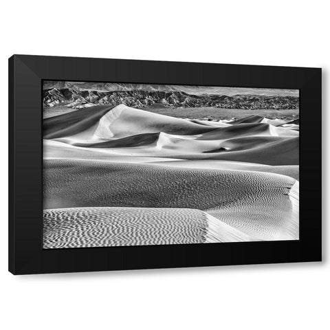 Mesquite Dunes-Death Valley National Park-California Black Modern Wood Framed Art Print with Double Matting by Ford, John