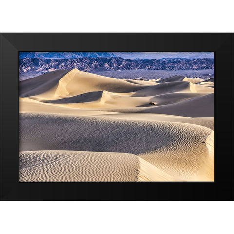 Mesquite Dunes-Death Valley National Park-California Black Modern Wood Framed Art Print by Ford, John