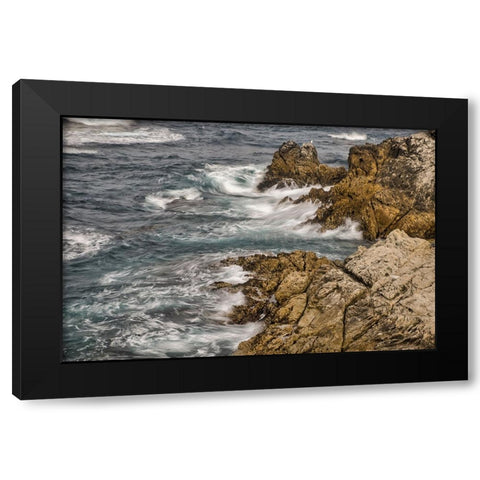 Garapata Beach-Carmel by the Sea-California Black Modern Wood Framed Art Print by Ford, John