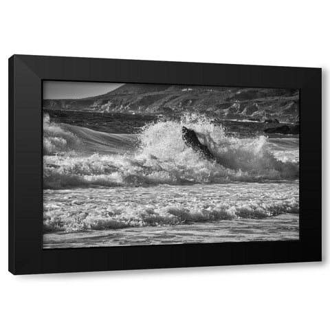 Garapata Beach-Carmel by the Sea-California Black Modern Wood Framed Art Print with Double Matting by Ford, John