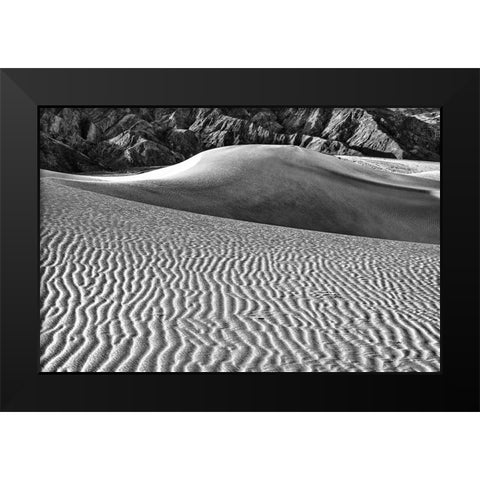 Mesquite Dunes-Death Valley National Park-California Black Modern Wood Framed Art Print by Ford, John