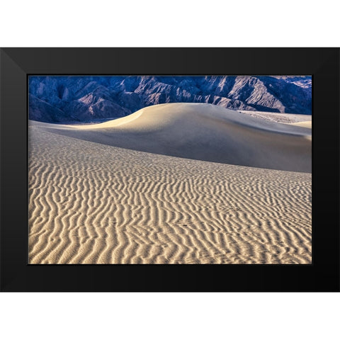 Mesquite Dunes-Death Valley National Park-California Black Modern Wood Framed Art Print by Ford, John
