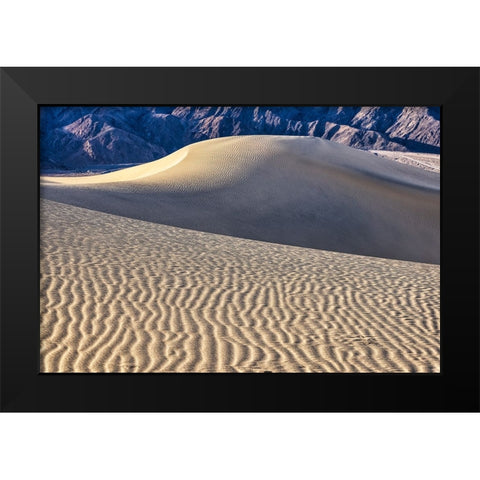 Mesquite Dunes-Death Valley National Park-California Black Modern Wood Framed Art Print by Ford, John
