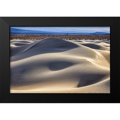 Mesquite Dunes-Death Valley National Park-California Black Modern Wood Framed Art Print by Ford, John