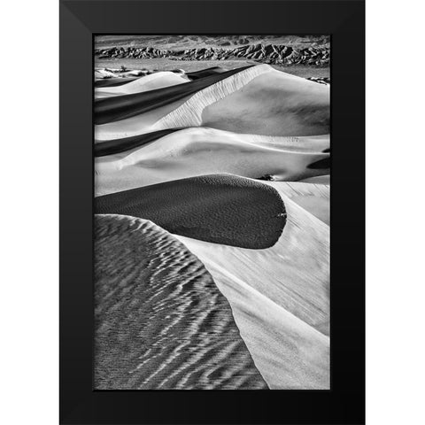 Mesquite Dunes-Death Valley National Park-California Black Modern Wood Framed Art Print by Ford, John