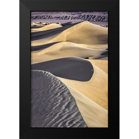 Mesquite Dunes-Death Valley National Park-California Black Modern Wood Framed Art Print by Ford, John