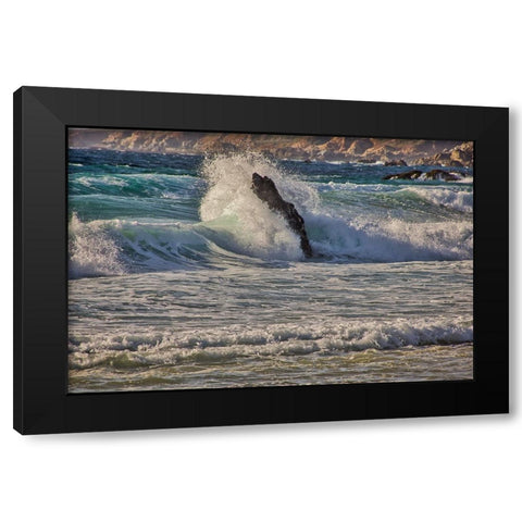 Garapata Beach-Carmel by the Sea-California Black Modern Wood Framed Art Print by Ford, John