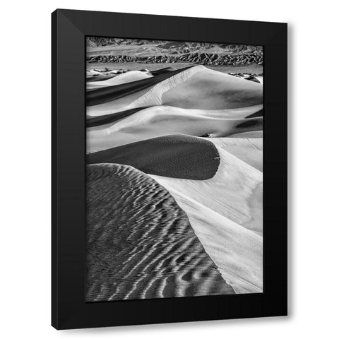 Mesquite Dunes-Death Valley National Park-California Black Modern Wood Framed Art Print by Ford, John