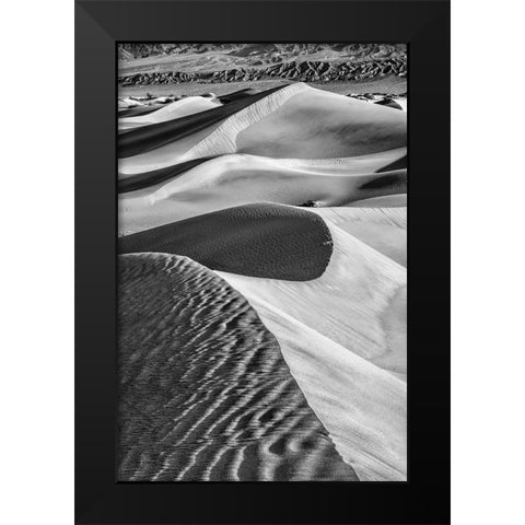 Mesquite Dunes-Death Valley National Park-California Black Modern Wood Framed Art Print by Ford, John