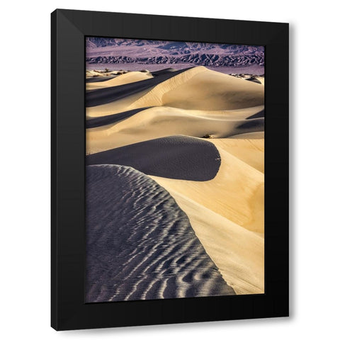 Mesquite Dunes-Death Valley National Park-California Black Modern Wood Framed Art Print with Double Matting by Ford, John