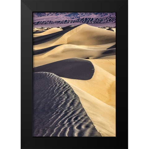 Mesquite Dunes-Death Valley National Park-California Black Modern Wood Framed Art Print by Ford, John