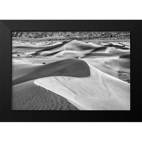 Mesquite Dunes-Death Valley National Park-California Black Modern Wood Framed Art Print by Ford, John