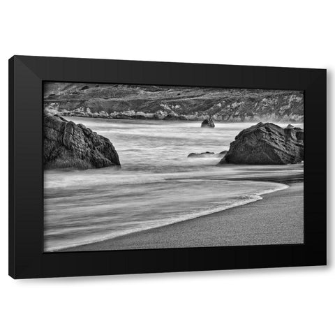 Garapata Beach-Carmel by the Sea-California Black Modern Wood Framed Art Print with Double Matting by Ford, John