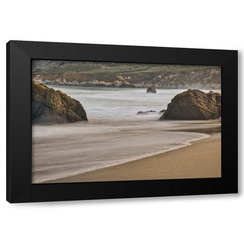 Garapata Beach-Carmel by the Sea-California Black Modern Wood Framed Art Print with Double Matting by Ford, John