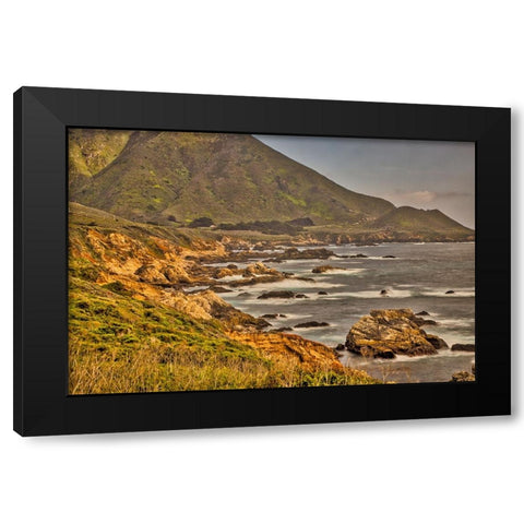 Garapata Beach-Carmel by the Sea-California Black Modern Wood Framed Art Print with Double Matting by Ford, John