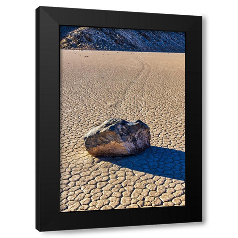 Race Track Rocks-Death Valley-California Black Modern Wood Framed Art Print by Ford, John