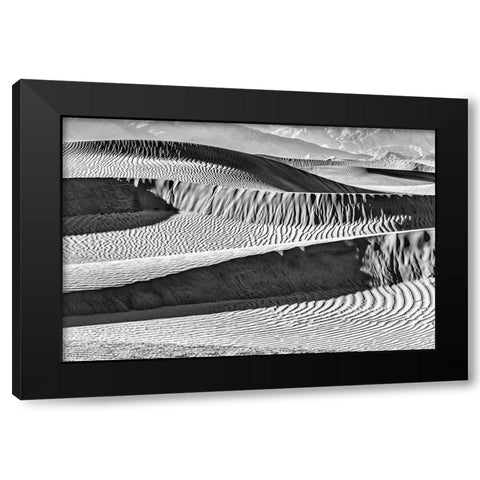 Mesquite Dunes-Death Valley National Park-California Black Modern Wood Framed Art Print by Ford, John
