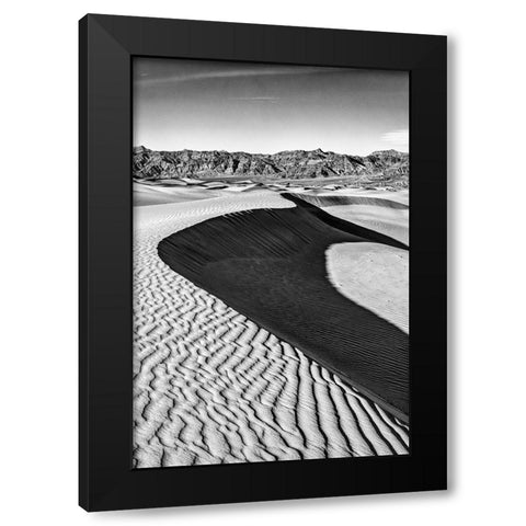Mesquite Dunes-Death Valley National Park-California Black Modern Wood Framed Art Print by Ford, John