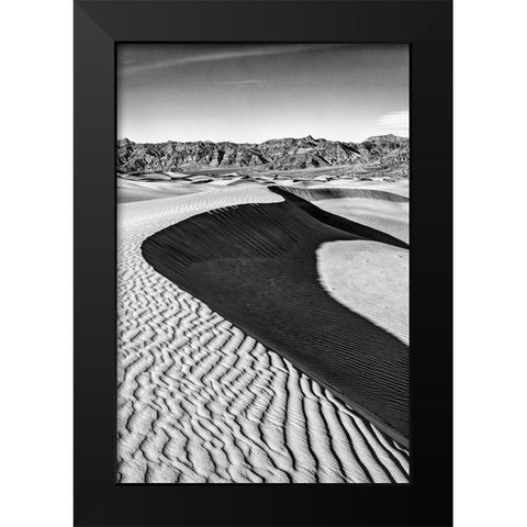Mesquite Dunes-Death Valley National Park-California Black Modern Wood Framed Art Print by Ford, John