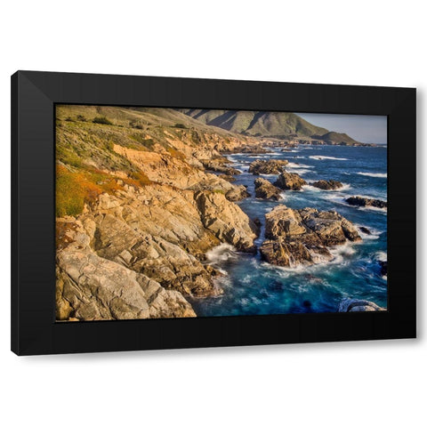 Garapata Beach-Carmel by the Sea-California Black Modern Wood Framed Art Print with Double Matting by Ford, John