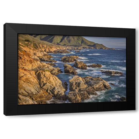 Garapata Beach-Carmel by the Sea-California Black Modern Wood Framed Art Print with Double Matting by Ford, John