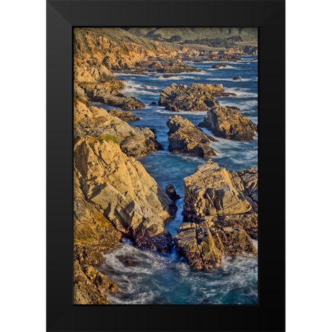 Garapata Beach-Carmel by the Sea-California Black Modern Wood Framed Art Print by Ford, John