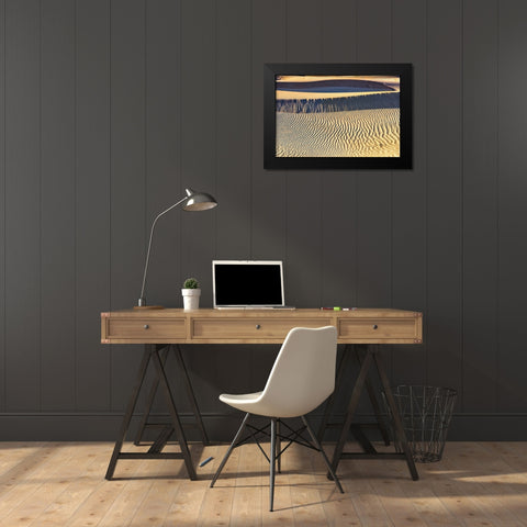 Mesquite Dunes-Death Valley National Park-California Black Modern Wood Framed Art Print by Ford, John