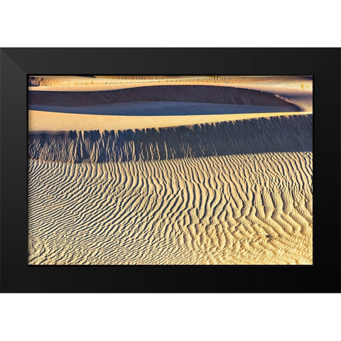 Mesquite Dunes-Death Valley National Park-California Black Modern Wood Framed Art Print by Ford, John